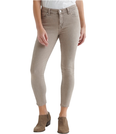 Lucky Brand Womens Solid Fitted Skinny Fit Jeans
