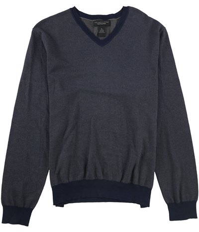 The Men's Store Mens Chevron-Print Pullover Sweater