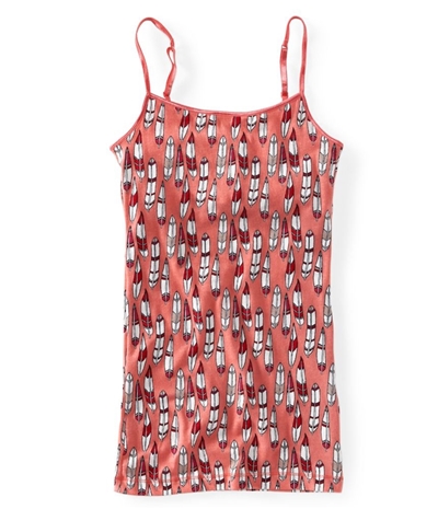 Aeropostale Womens Leather Print Stretch Favorite Cami Tank Top