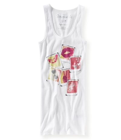 Aeropostale Womens Racer Back Pictures Tank Top