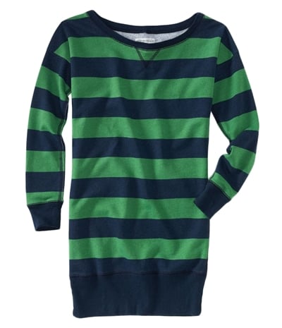 Aeropostale Womens Stripe Fleece Sweater Dress