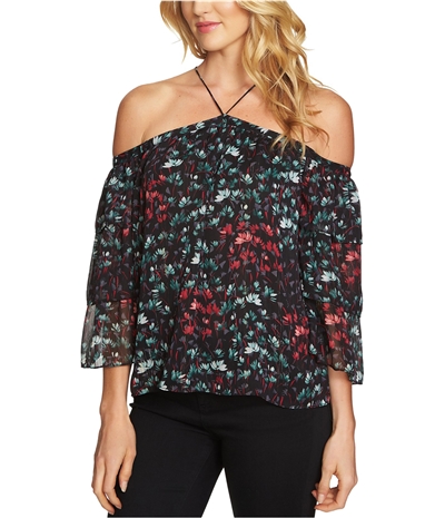 1.State Womens Tiered Sleeve Knit Blouse