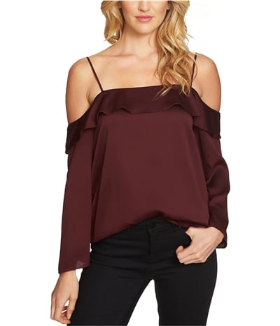 1.State Womens Ruffled Off The Shoulder Blouse, TW1