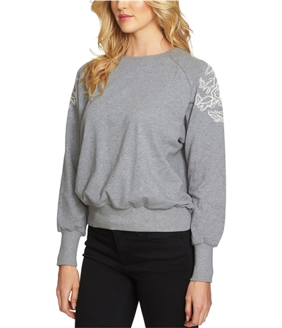 1.State Womens Embroidered Shoulder Sweatshirt