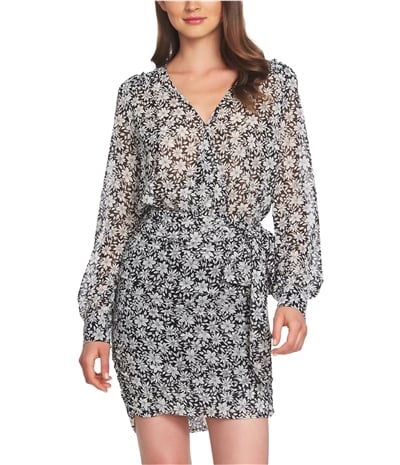 1.State Womens Wild Blooms Wrap Dress