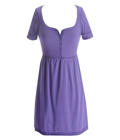 Aeropostale Womens Ribbed 3/4 Sleeve Sundress