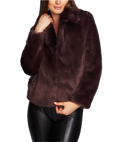 1.State Womens Faux Fur Jacket