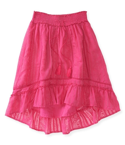 Aeropostale Womens Geometric Ruffled A-Line Skirt