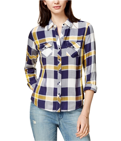 Maison Jules Womens Utility Button Up Shirt