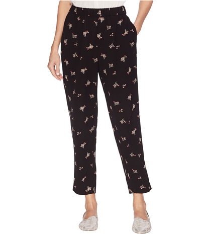 Vince Camuto Womens Floral Casual Cropped Pants