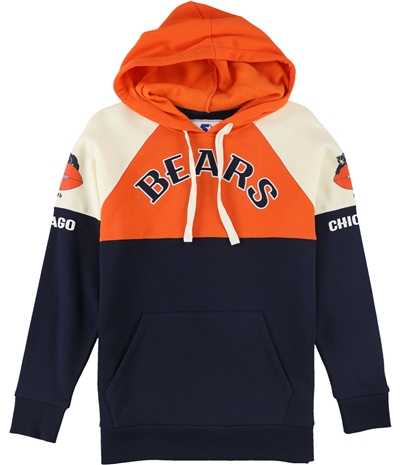Starter Womens Chicago Bears Colorblock Hoodie Sweatshirt