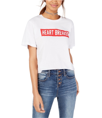 Rebellious One Womens Heart Breaker Graphic T-Shirt