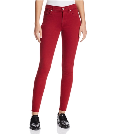 7 For All Mankind Womens Coated Skinny Fit Jeans, TW1