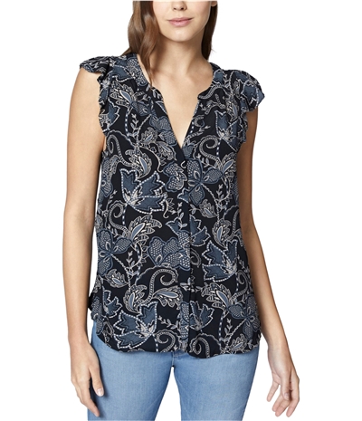 Sanctuary Clothing Womens Wildflower Button Down Blouse