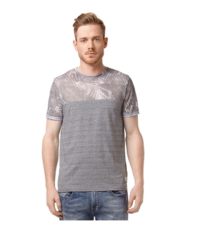 Buffalo David Bitton Mens Nalmetto Mesh Yoke Graphic T-Shirt