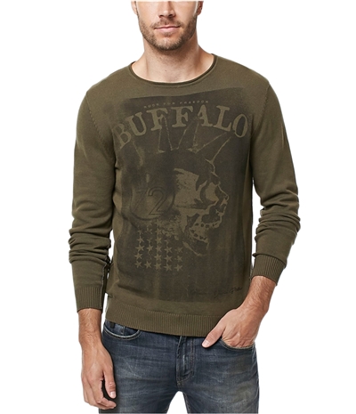 Buffalo David Bitton Mens Wicrane Print Pullover Sweater