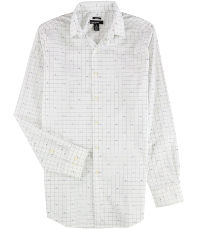 Bar Iii Mens Birds On The Wire Button Up Dress Shirt