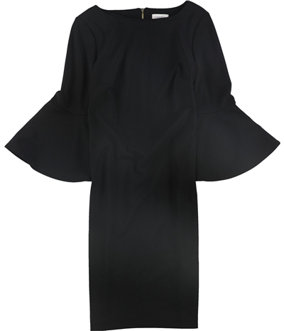 Calvin Klein Womens Bell Sleeve Sheath Dress, TW1