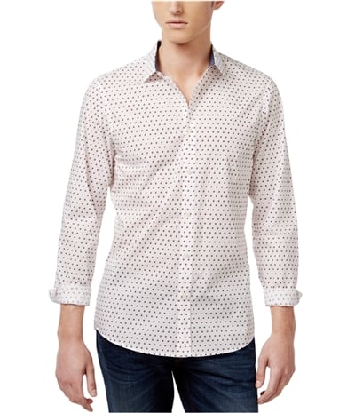 Michael Kors Mens Shadowed Square Button Up Shirt