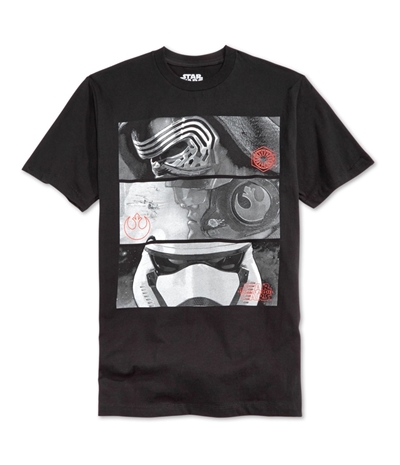 We Love Fine Mens Stacked The Force Awakens Graphic T-Shirt