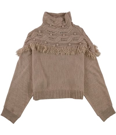 Rachel Zoe Womens Fringe Pullover Sweater