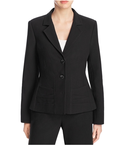 Finity Womens Notch Lapel Two Button Blazer Jacket