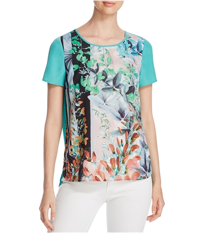 Finity Womens Botanical Pullover Blouse