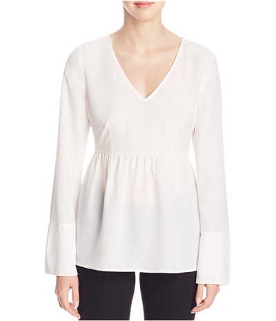 Finity Womens Solid Peplum Blouse