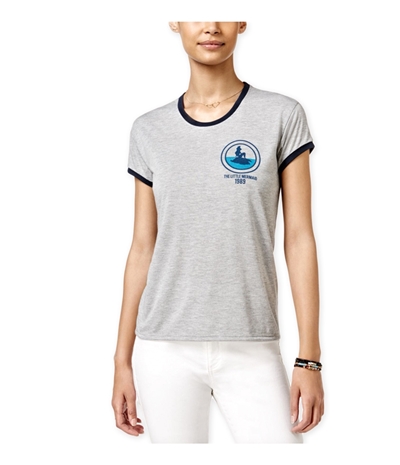Disney Womens Mermaid Ringer Graphic T-Shirt