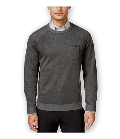 Ryan Seacrest Mens Pocket Crew Pullover Sweater