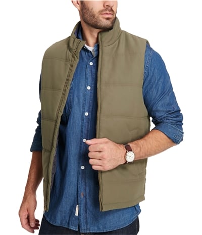 Buy a Mens Weatherproof Vintage Pieced Plaid Puffer Vest Online