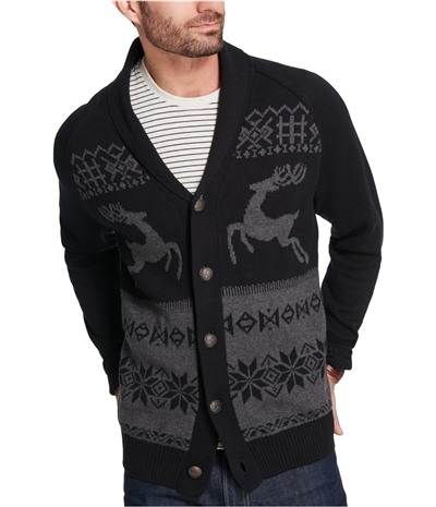 Weatherproof Mens Reindeer Cardigan Sweater