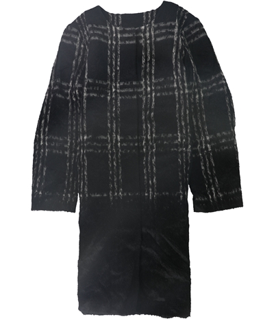Eileen Fisher Womens Plaid Coat, TW1