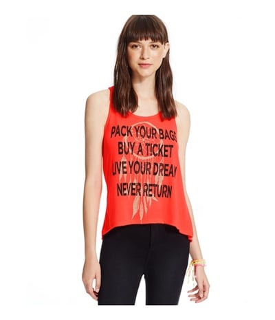 Pretty Rebellious Clothing Womens Dreams Neon Racerback Tank Top