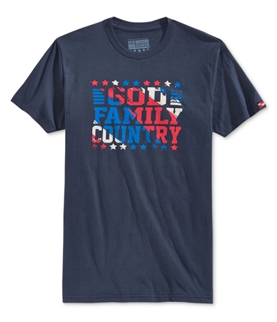 Us Honor Mens God Family Country Graphic T-Shirt