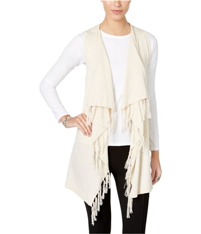 G.H. Bass & Co. Womens Fringe Cardigan Sweater