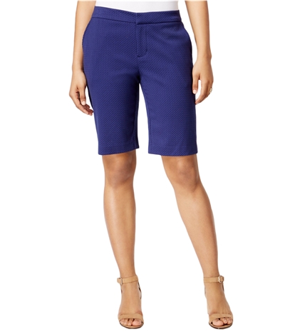 G.H. Bass & Co. Womens Jacquard Casual Bermuda Shorts