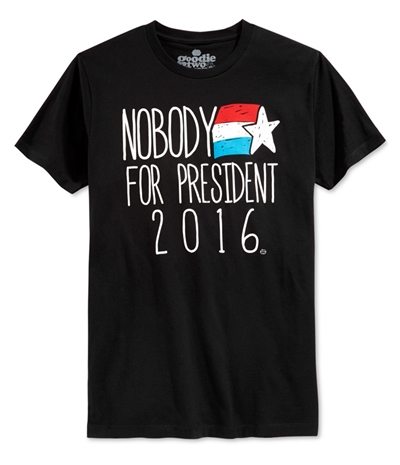 New World Mens No President Graphic T-Shirt