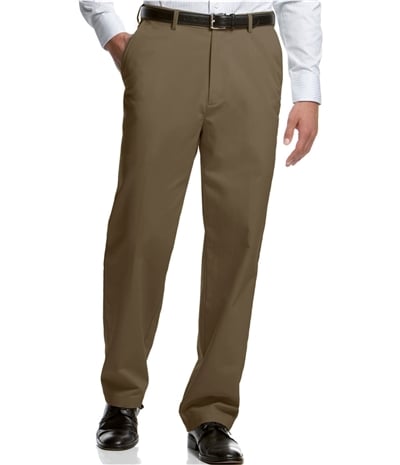 Haggar Mens Microfiber Casual Trouser Pants, TW1