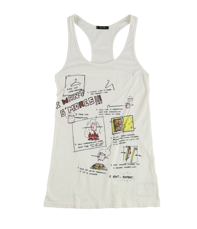 Dirty Violet Womens I Want S'mores Racerback Tank Top