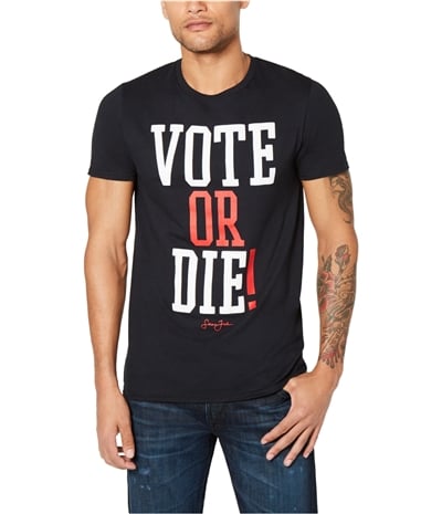 Sean John Mens Vote Or Die! Graphic T-Shirt