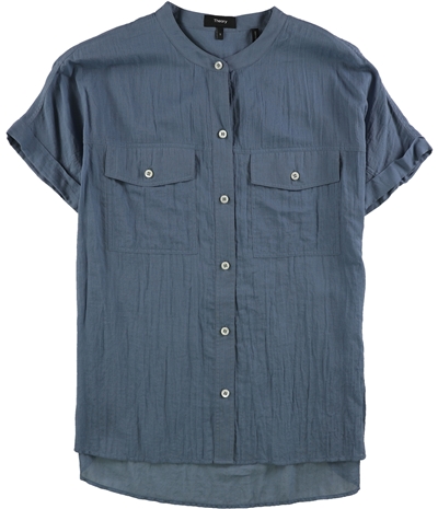 Theory Womens A Button Down Blouse