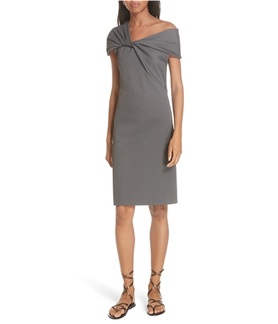 Helmut Lang Womens Twist Rib Sheath Dress