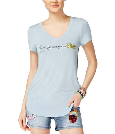 Rebellious One Womens Embroidered Graphic T-Shirt