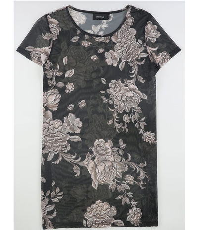 Minkpink Womens Floral-Print Illusion Tunic Dress, TW1