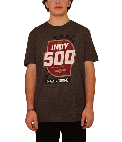 Indy 500 Mens Shield & Racecar Graphic T-Shirt