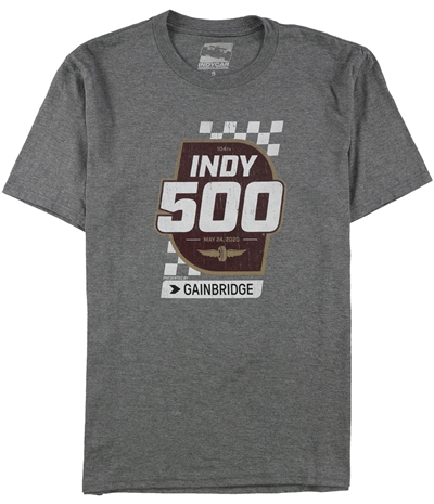 Indy 500 Mens Distressed Print Graphic T-Shirt