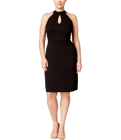 Love Squared Womens Open Back A-Line Dress