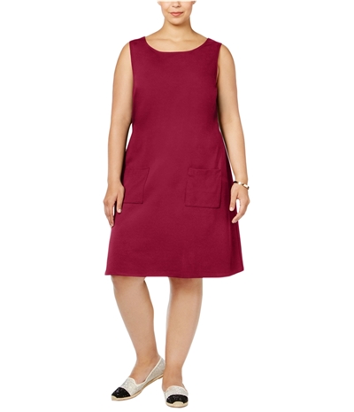 Love Squared Womens Sleeveless Shift Dress