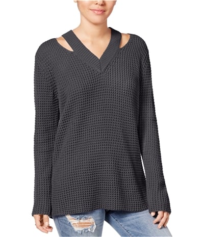 Hooked Up By Iot Womens Cutout Pullover Sweater